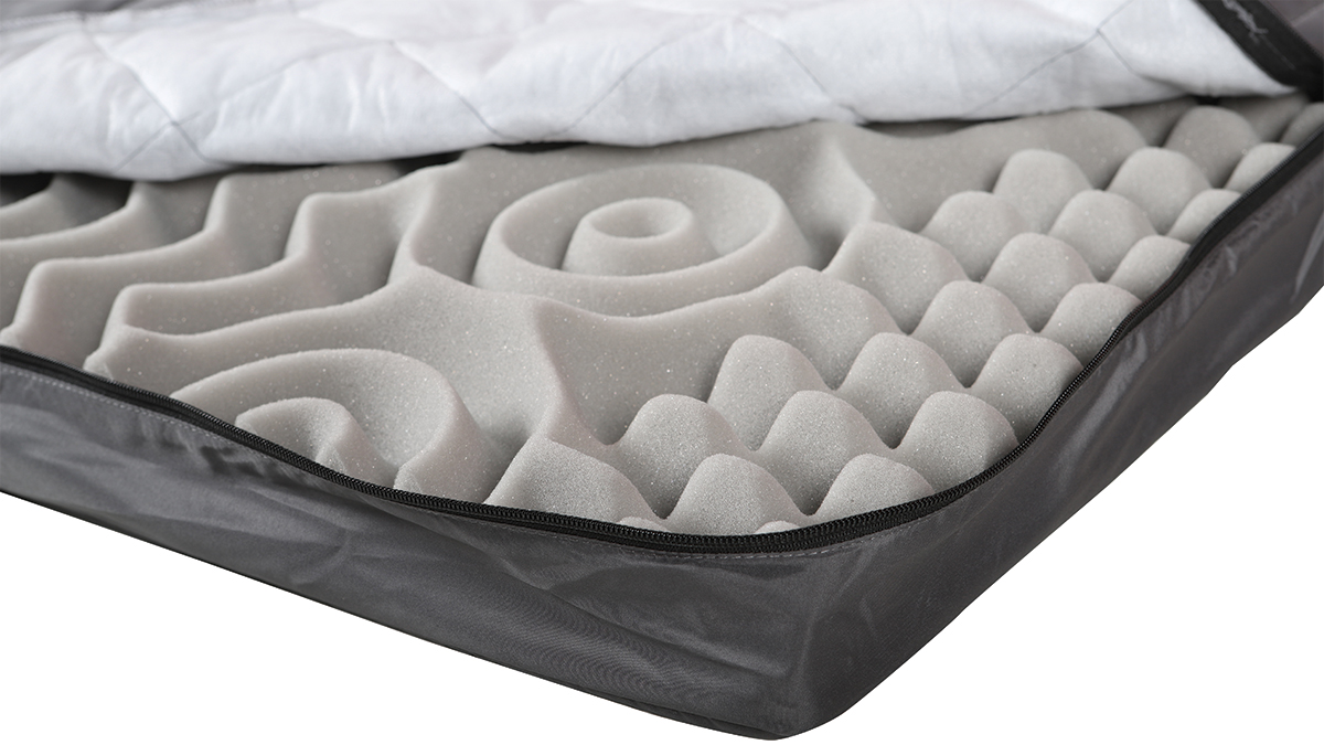 Skycamp 3.0 detaljbilde ny 9-soners madrass